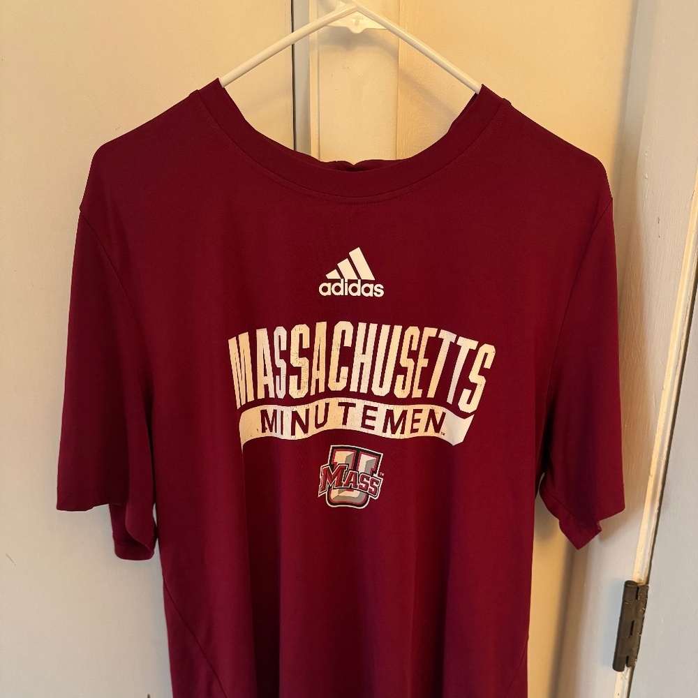 Adidas Massachusetts Minutemen TEAM ISSUED SS Workout Shirt